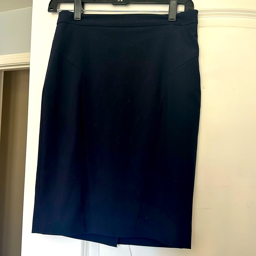 Size 0 lined navy blue skirt. The Limited.